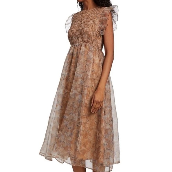 EN SAISON La Raque Midi Dress in Marigold Multi
size Small - Picture 6 of 12